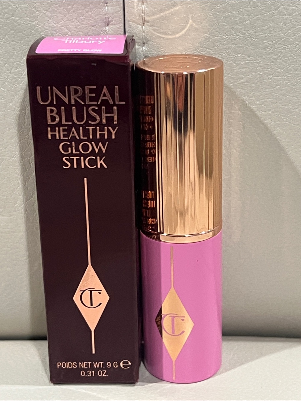 Charlotte Tilbury unreal blush healthy glow stick full size pretty glow